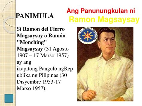 Ramon magsaysay maikling programa